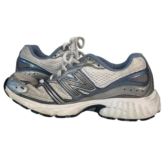 New Balance Silver Blue White Running 470 v2 Tennis Shoes Streetwear Retro - Picture 6 of 10